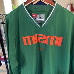 Nike Green and Orange Windbreaker Jacket